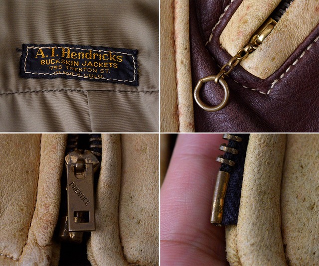 40s A.T.HENDRICKS BUCK SKIN SPORTS JACKET