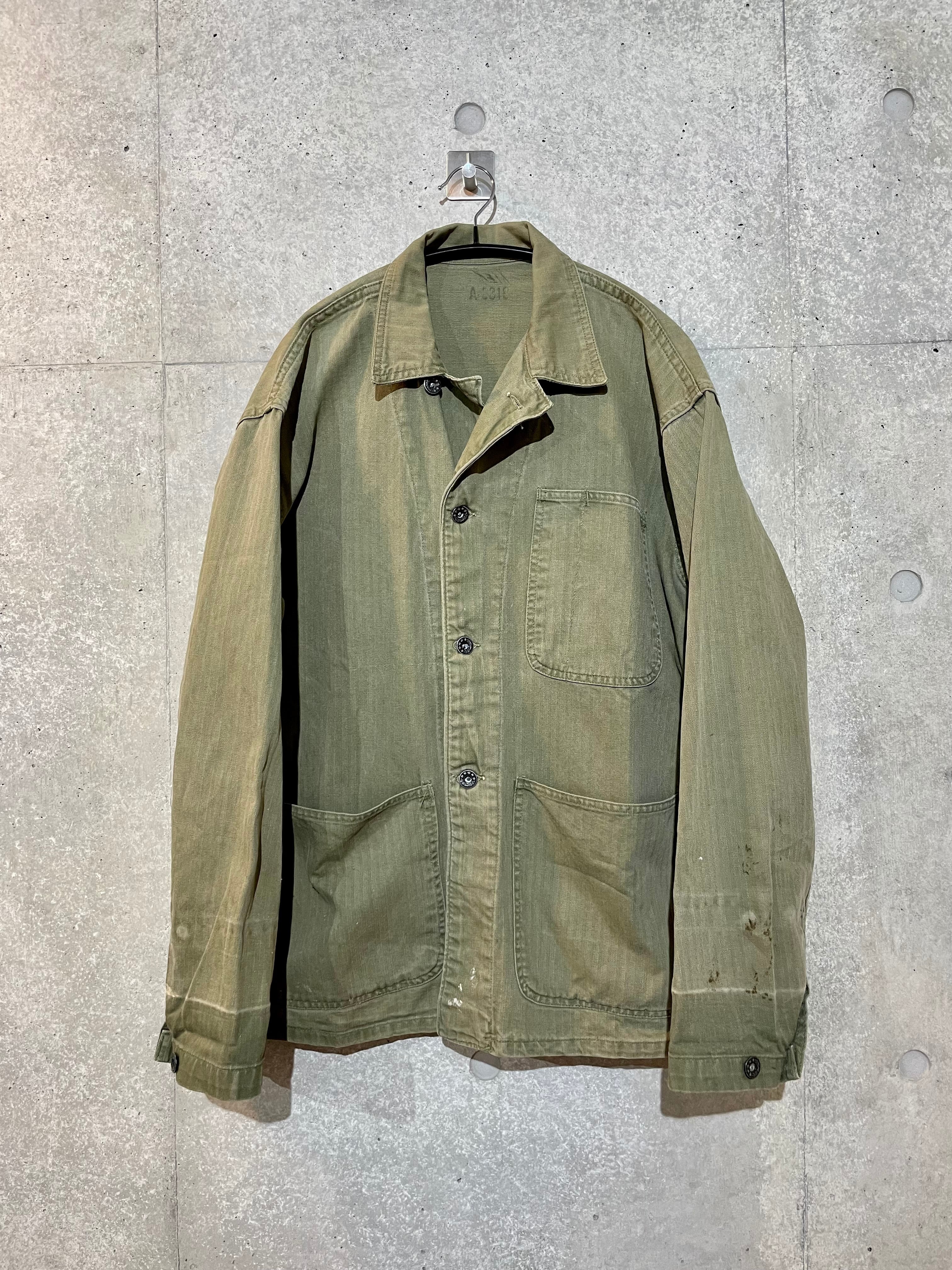 40s US NAVY N-3 HBT JACKET 40 | moonbirds vintage