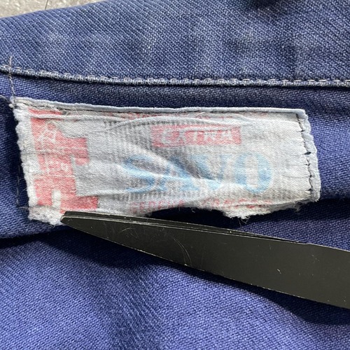 60s SAVO 八の字 コットンツイル メカニックジャケット 詳細写真2