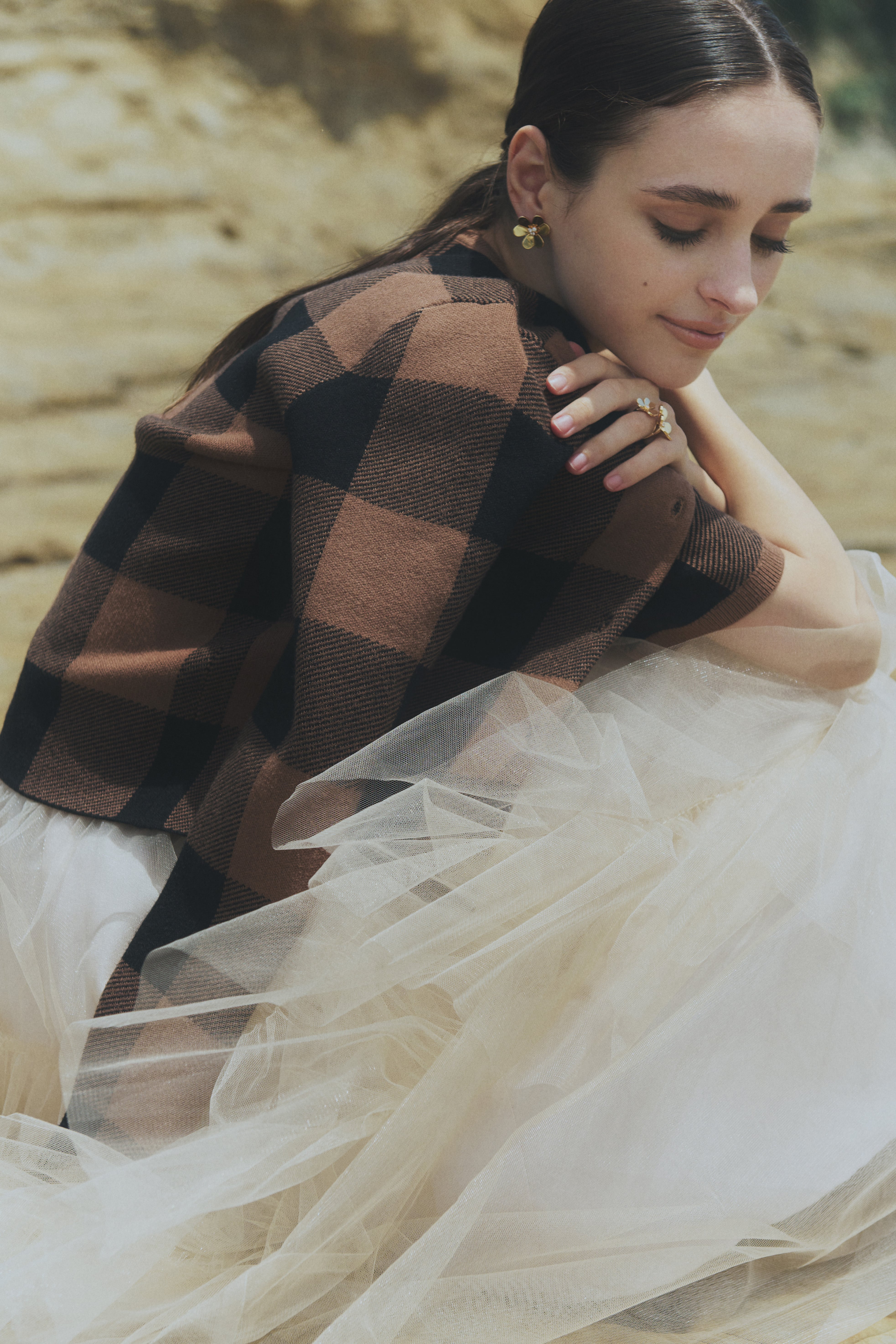 Tulle tiered skirt | Bluelea