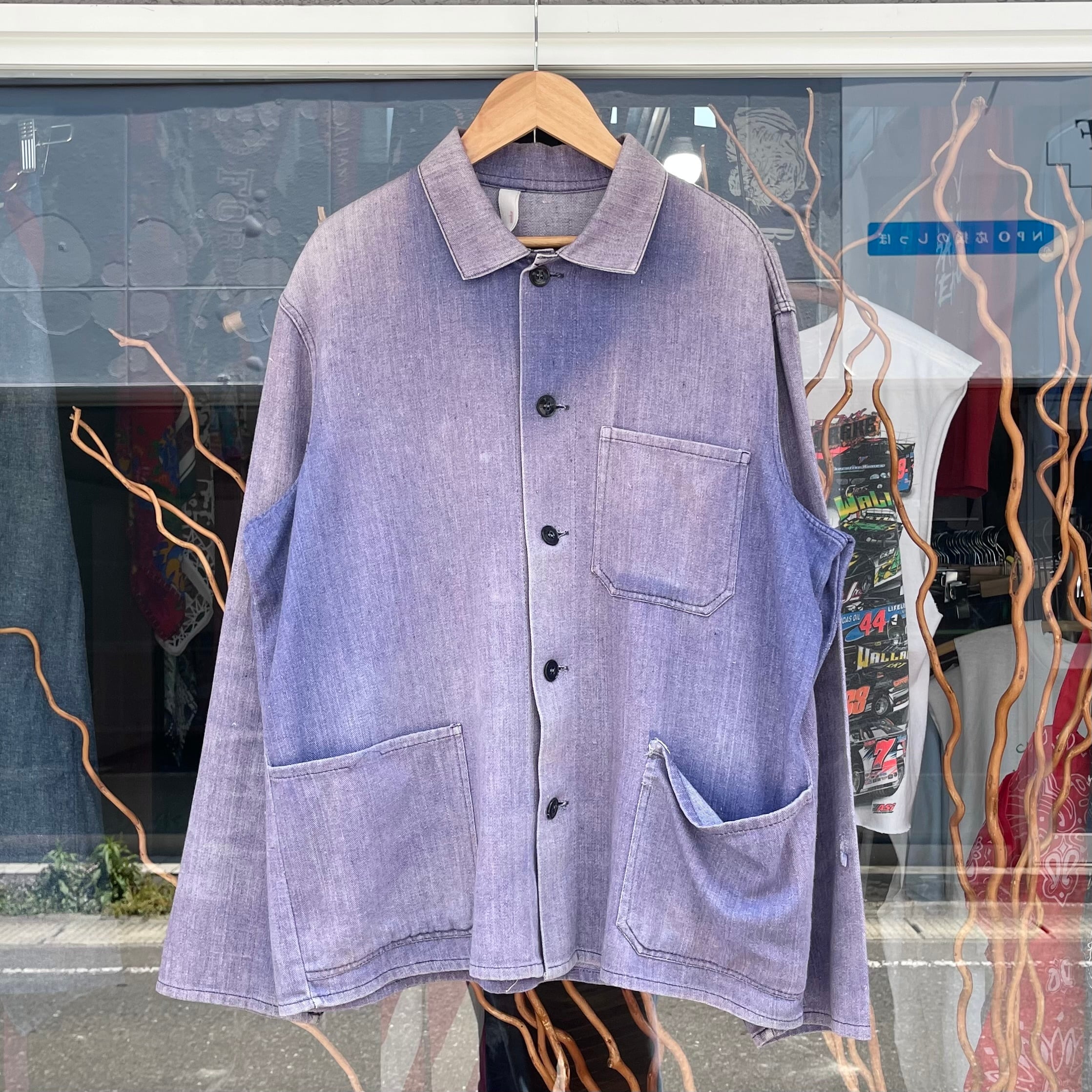 【 Sz:48 】EURO FADE コットンワークカバーオール ジャケット