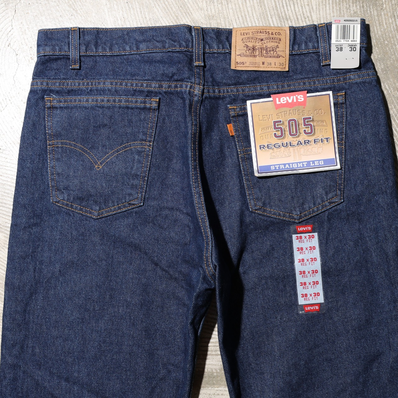 Deadstock 38×30 Levi’s 505-0215 USA 95年 インディゴ ブルー デニムパンツ リーバイス