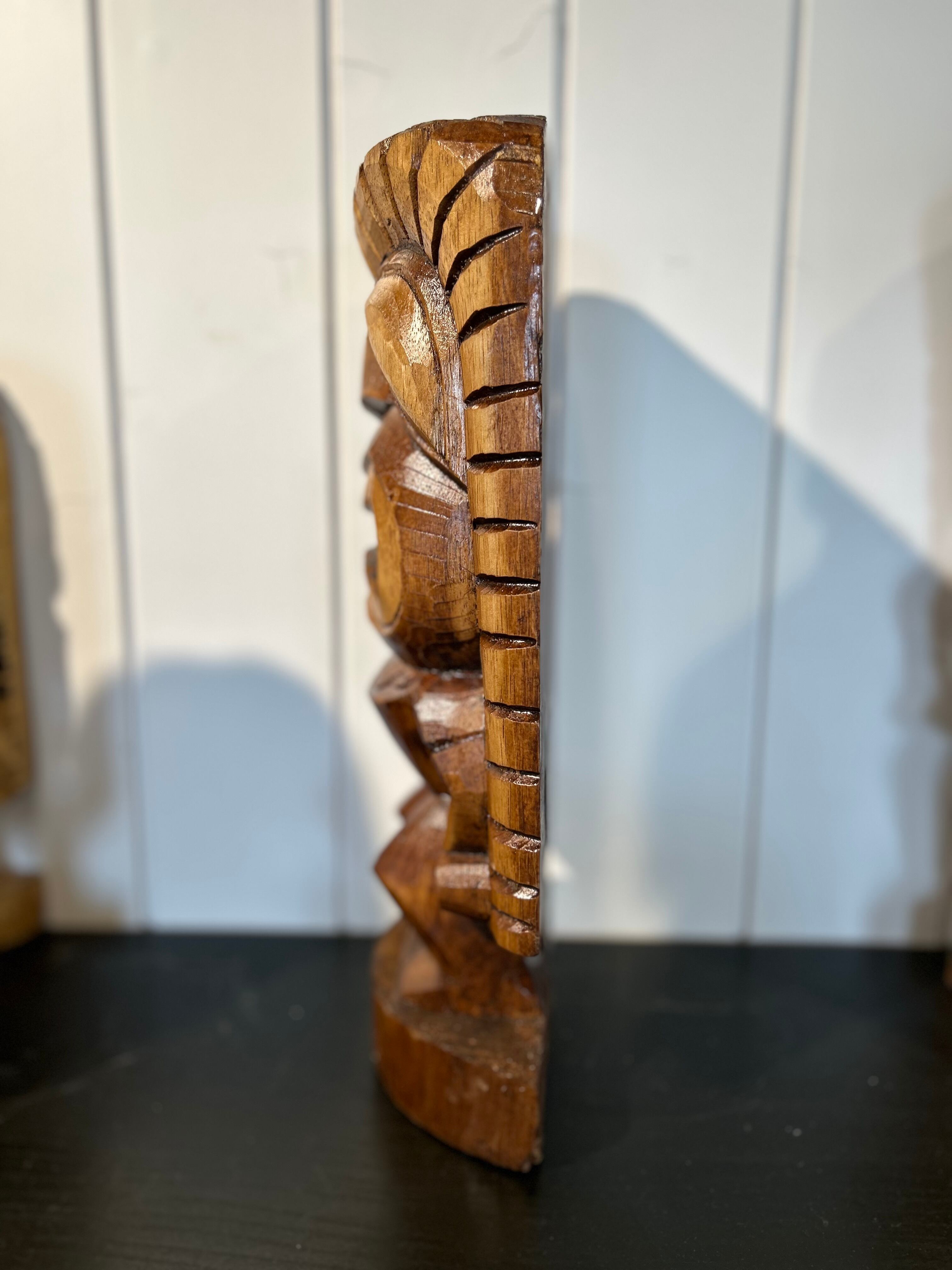 TIKI ティキ 木彫り像 守り神 魔除け お守り | Y&market