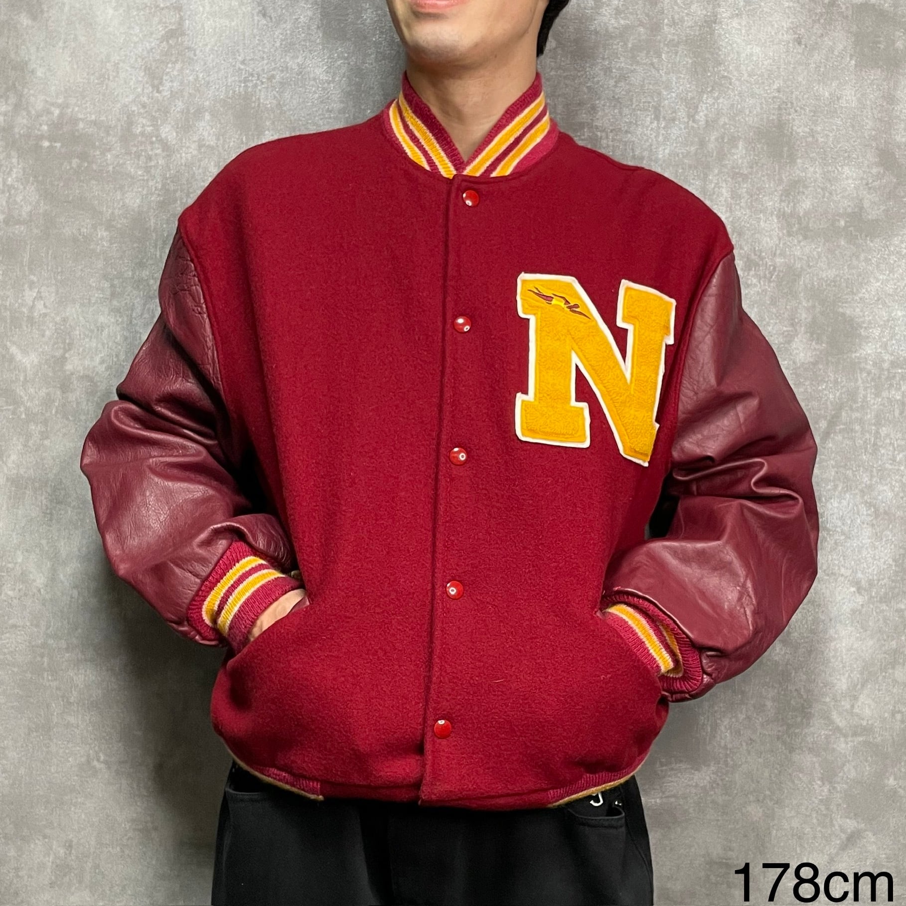 Made in USA】【90s】MECA レザースタジャン XL vintage | 古着屋OLDGREEN