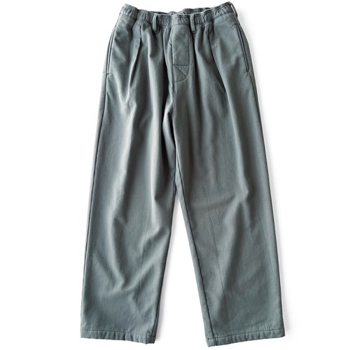 COMFORTABLE REASON / FLEECE BACK SLACKS SAGE GREEN