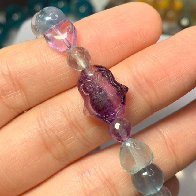 D16ペンギンフローライトデザインブレスレット