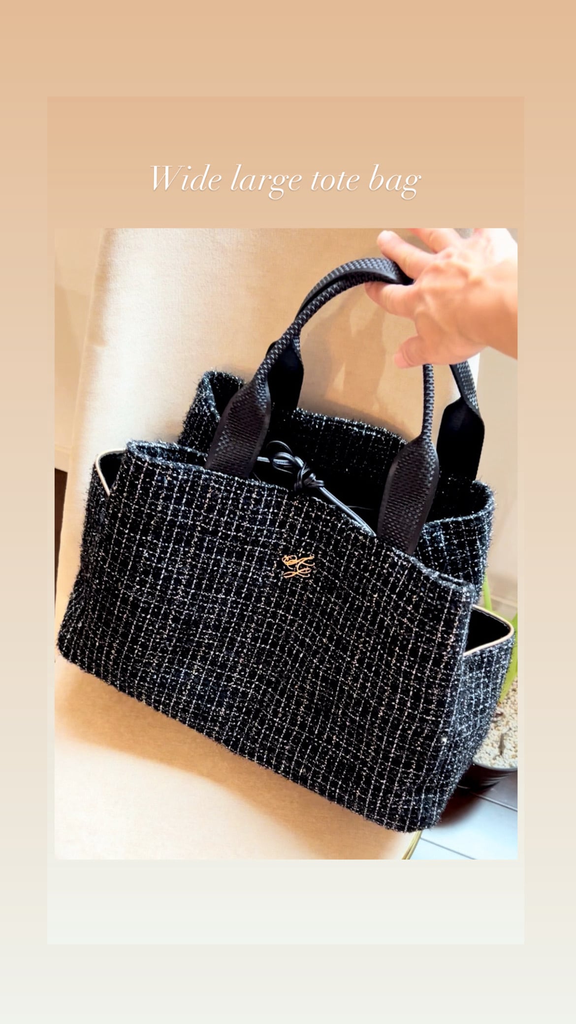 Happiness fringe tote ( M size ) | AJIRI