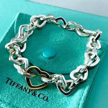 tiffany&co.ティファニー paloma picasso square link steel bracelet 