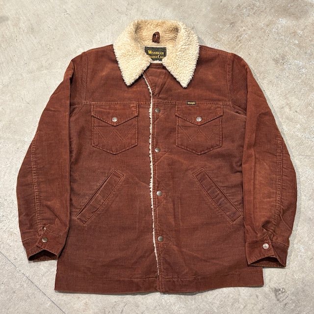 WRANGLER CORDS BOA JACKET BROWN