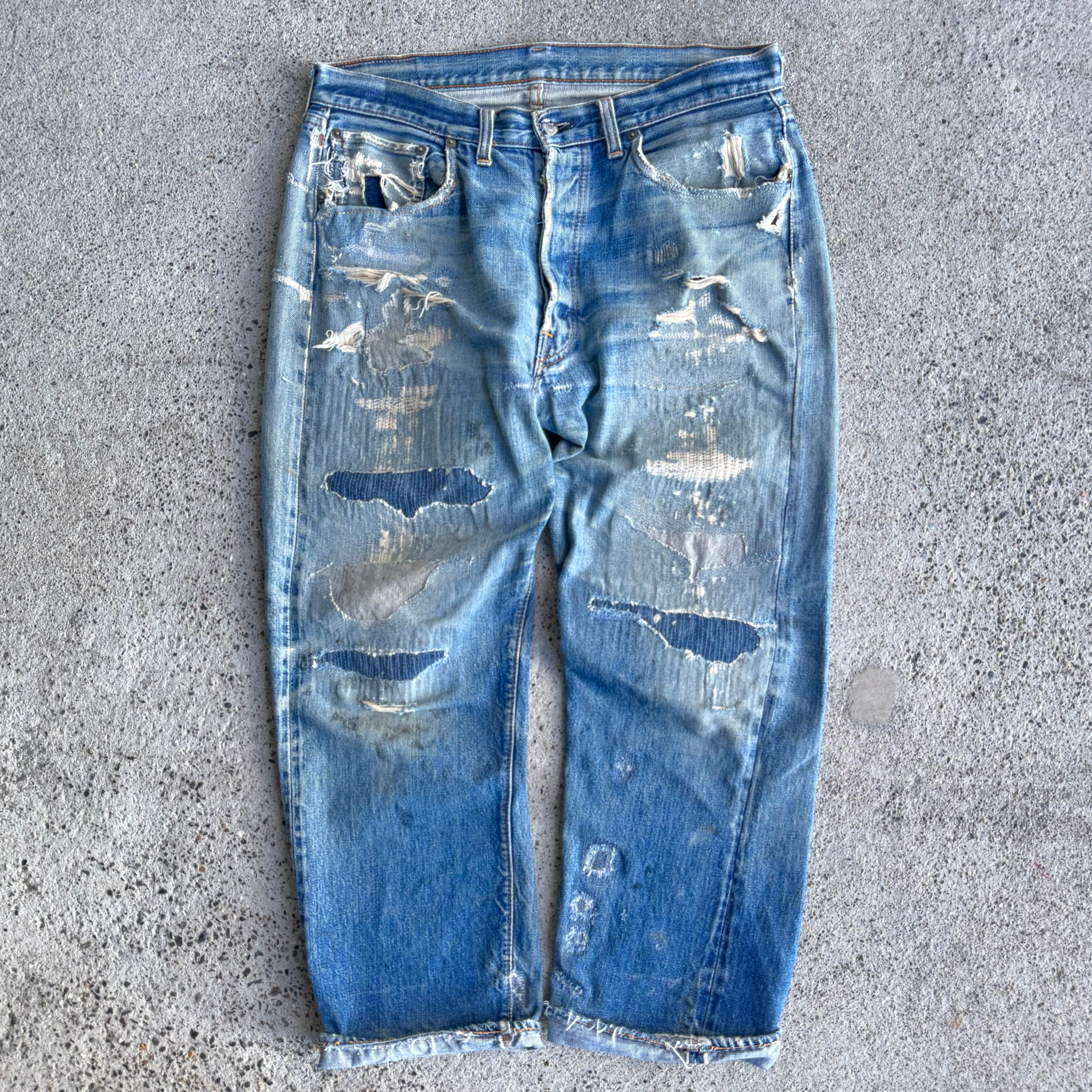 希少×襤褸】~70's Levi's 501 Denim Pants 