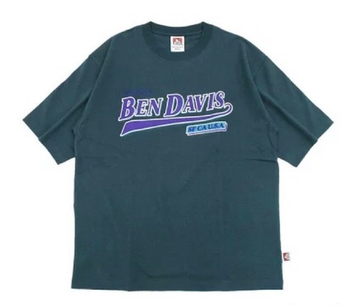 BEN DAVIS (ベンデイビス) スタジアムロゴ ビッグシルエットTシャツ (69)ディープブルー C-2580031