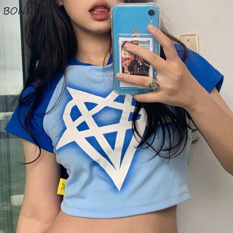 【新作】【送料無料】 Tシャツ女性オルチャンパーソナリティ学生人気デザインレジャーオールマッチストリートレトロ夏快適デイリークラシック 0236925901374