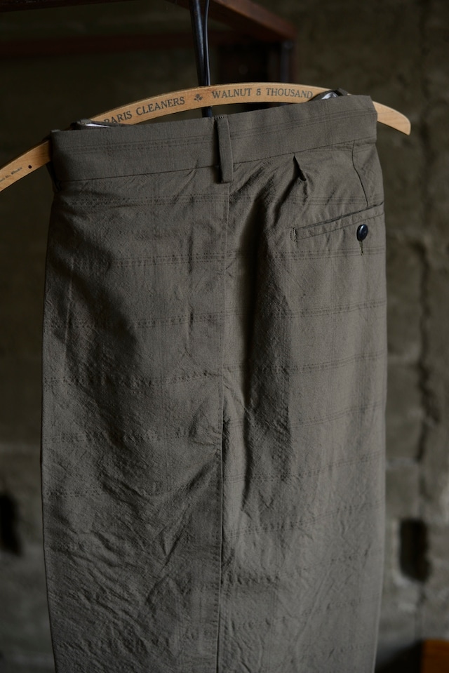 NICENESS / W.SCHENKER FLYING V CHECK TROUSERS