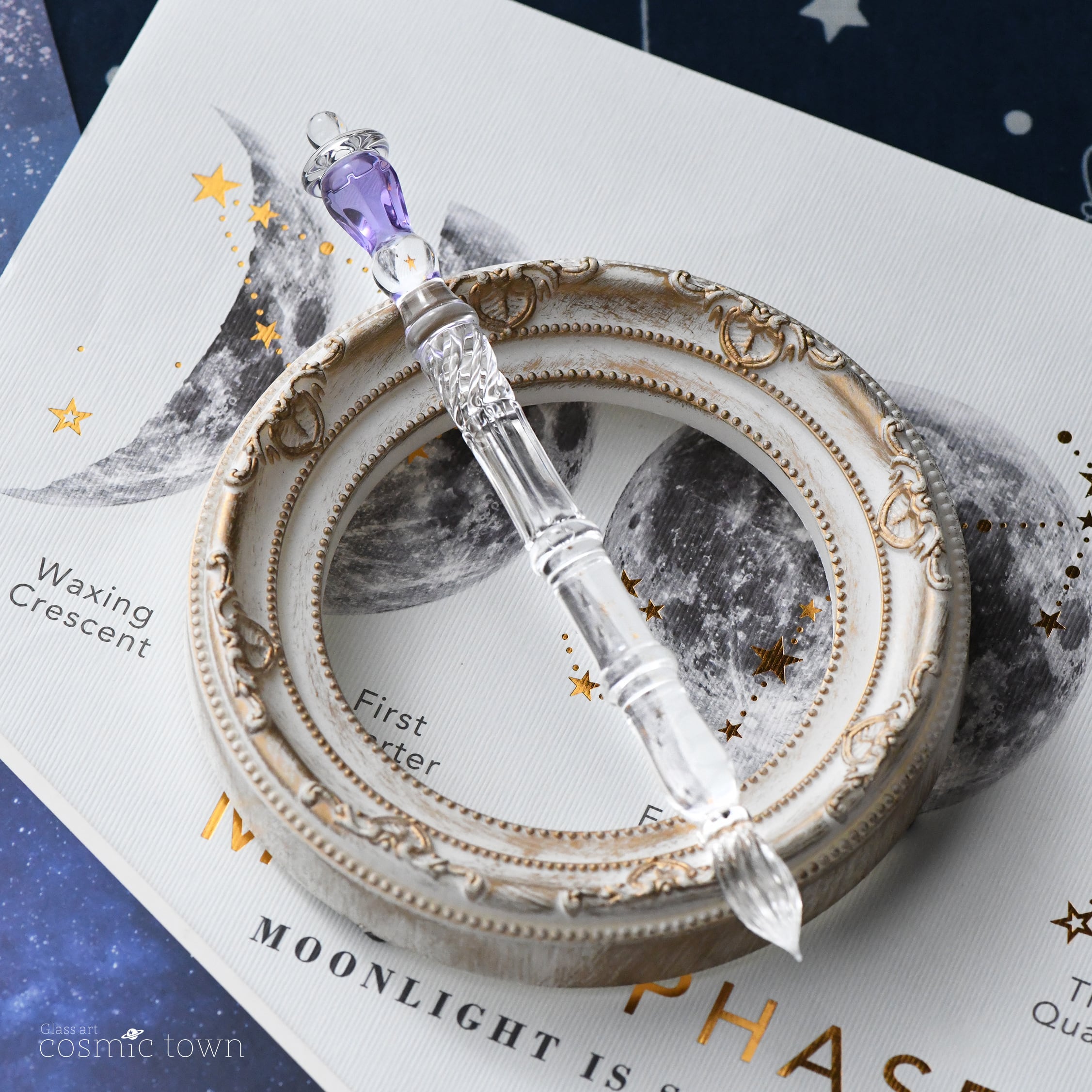 クリア】街灯ガラスペン / ボロシリケイト【cosmic town】1117-4