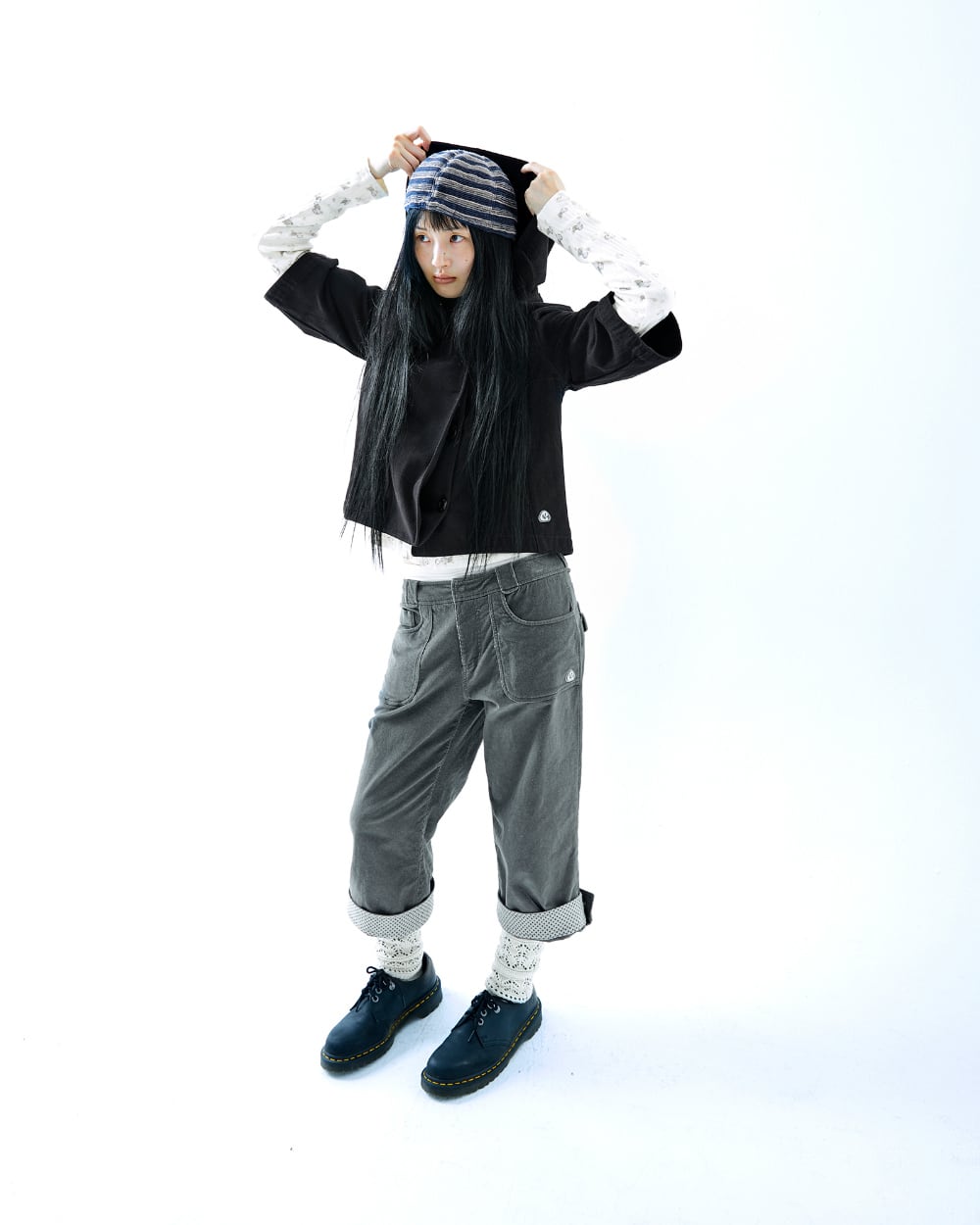 COYSEIO] HOODED CAPRI JACKET BLACK 正規品 韓国ブランド 韓国通販