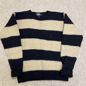 RALPH LAUREN WOOL BORDER SWEATER