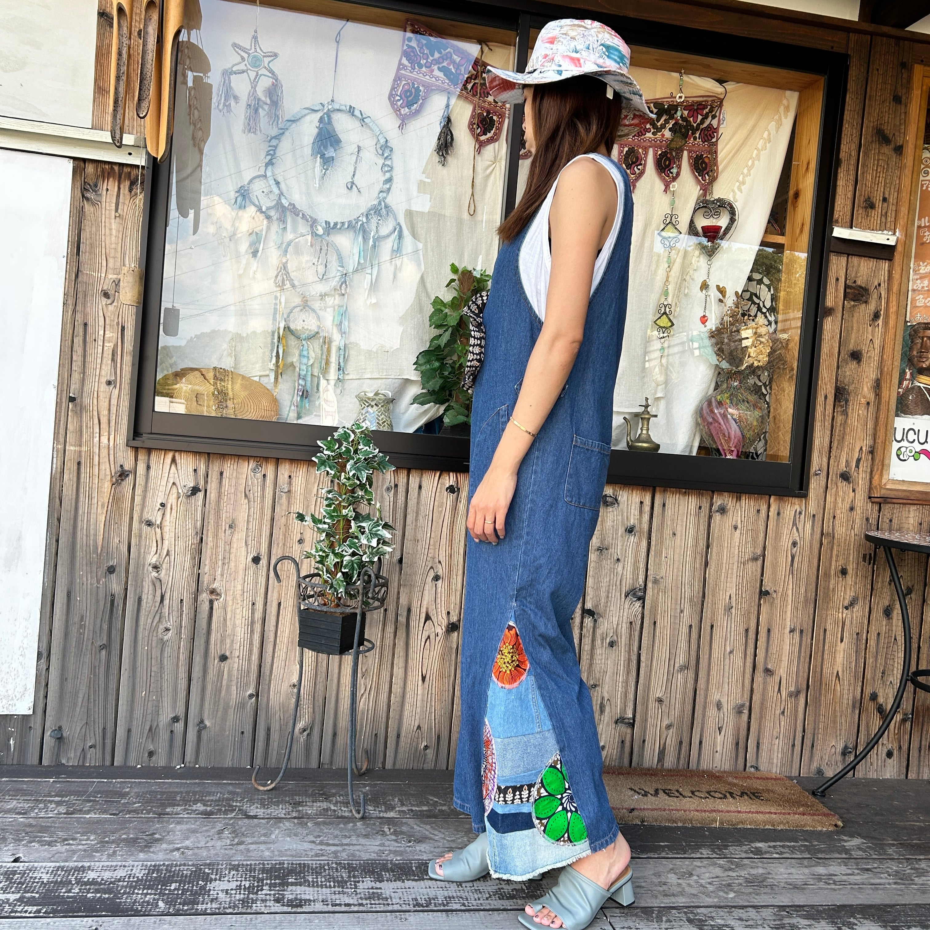 アフリカンリメイクサロペット | アジアン雑貨ルチュ