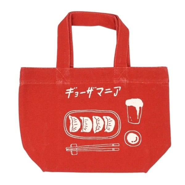 ギョーザマニア ミニトートバッグ キャンバストートバッグ レッド