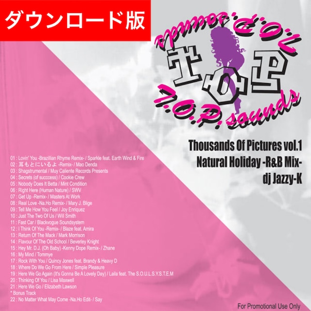 DL版【90s R&B】Thousands Of Pictures vol.1 - Natural Holiday | T.O.P.sounds  Online Store