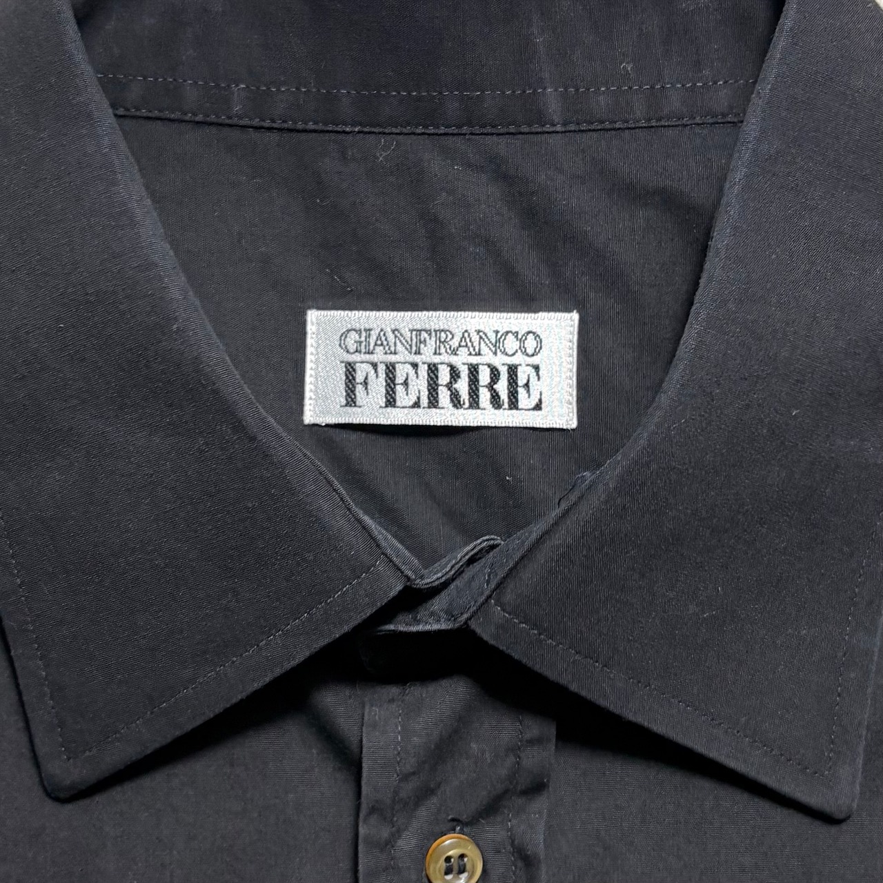 GIANFRANCO FERRE solid black shirt