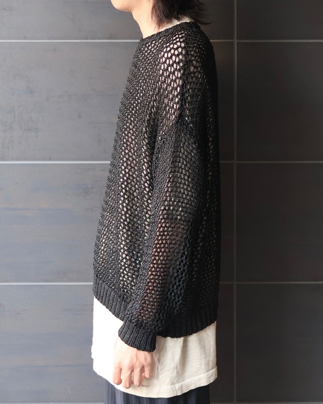 Glitter mesh long sleeve t-shirt