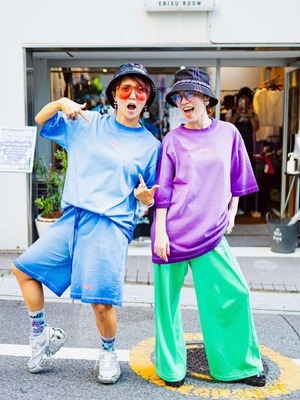GRADATION HALF PANTS【BLUE】単品