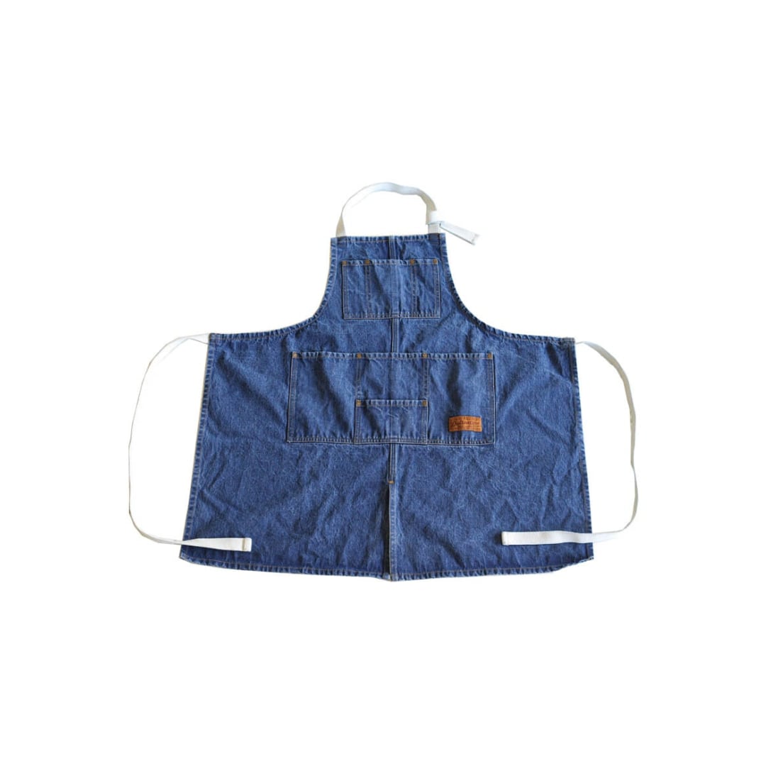 MW work apron WASHED DENIM