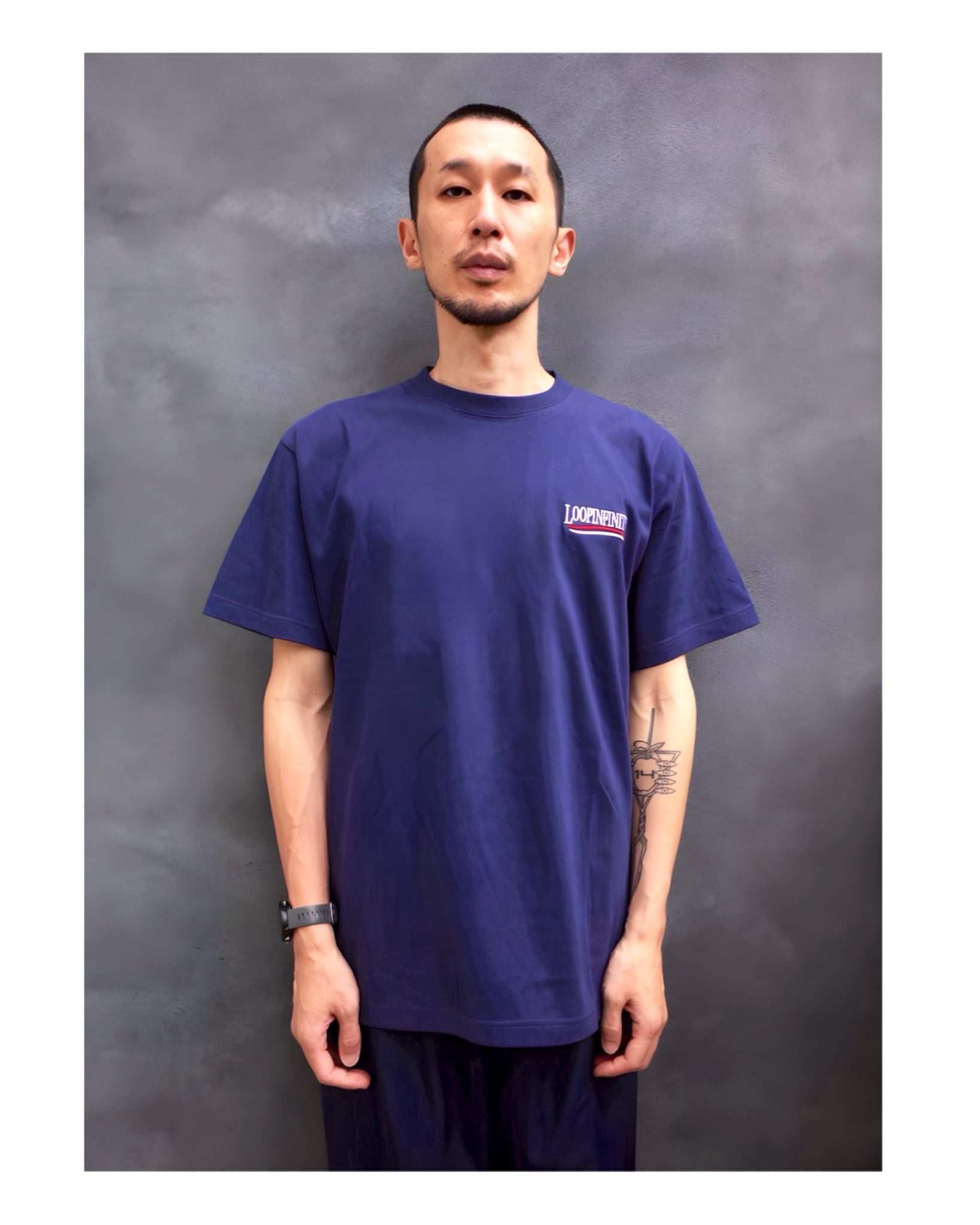 NES EMBROIDERY TEE NAVY