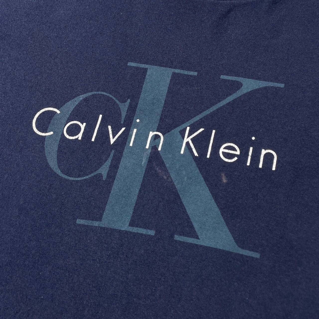 90年代 USA製 Calvin Klein カルバンクライン CK ロゴプリント Tシャツ