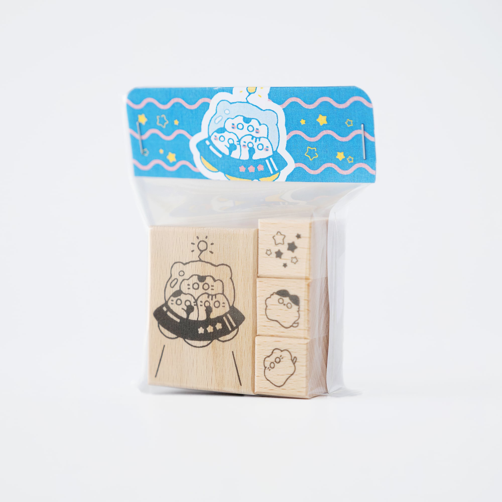 【4点セット】ちびねこUFO＆ミニはんこ | はんこ