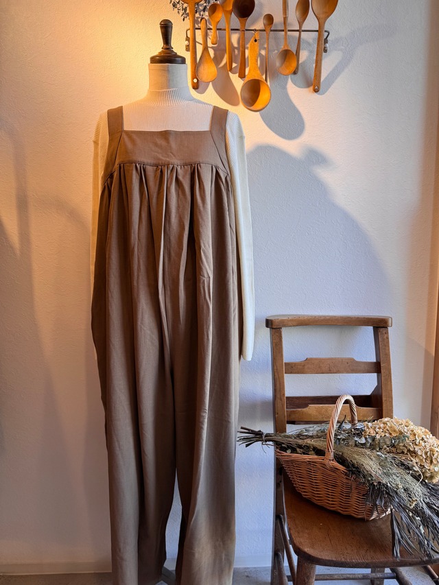 doux bleu  ワイドサロペット