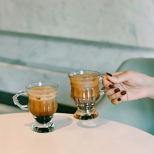 コーヒーカップ ガラス カップ ヴィンテージ おしゃれ おうち カフェ