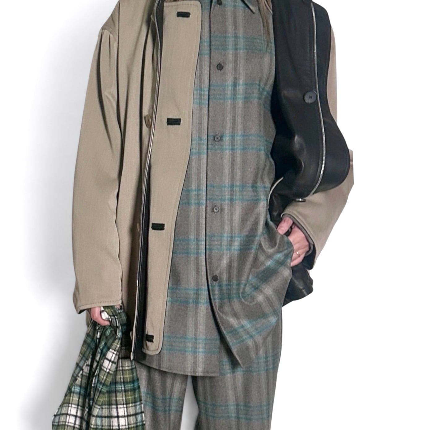 AURALEE  [WOOL FULLING FLANNEL SHIRT]