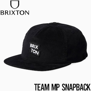スナップバックキャップ 帽子 BRIXTON ブリクストン TEAM MP SNAPBACK CAP 11535 日本代理店正規品
