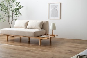 【幅150cm】Monica 2人掛けサイドテーブル付きソファ