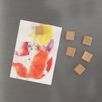 森のかけらマグネット 【オーク】木のマグネット 磁石 木製 おしゃれ インテリア 冷蔵庫 便利