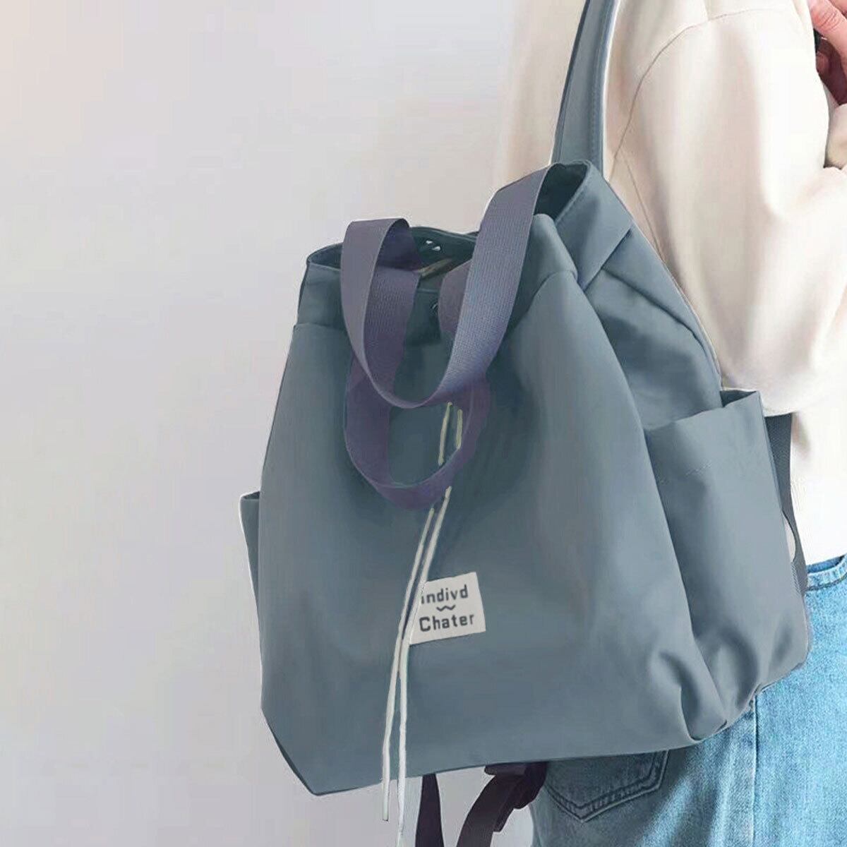 ナイロンバッグ 2way リュック トート 大容量 バッグ レディース 韓国 おしゃれ 大人 カジュアル 巾着トート かわいい 通勤 通学 軽量 A4 大人可愛い 大人女子