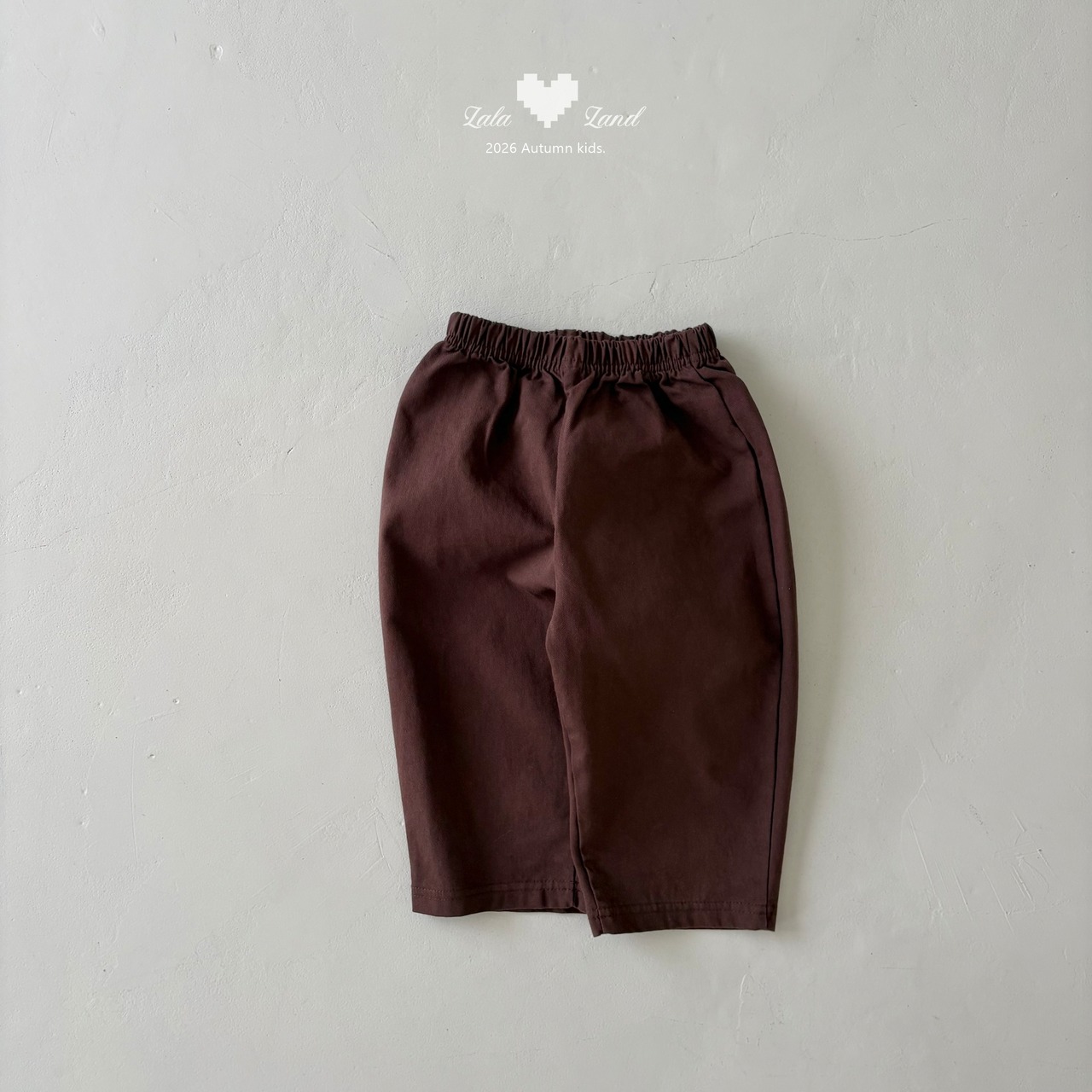 韓国子供服 / LALALAND / 26Autumn / ベーシック コットン パンツ / 秋服 / キッズ *XS~XL*