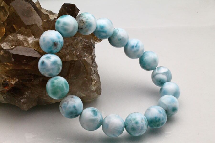 ラリマー ブレスレット 12mm 211-2536 | 天然石・パワーストーンの東昇  