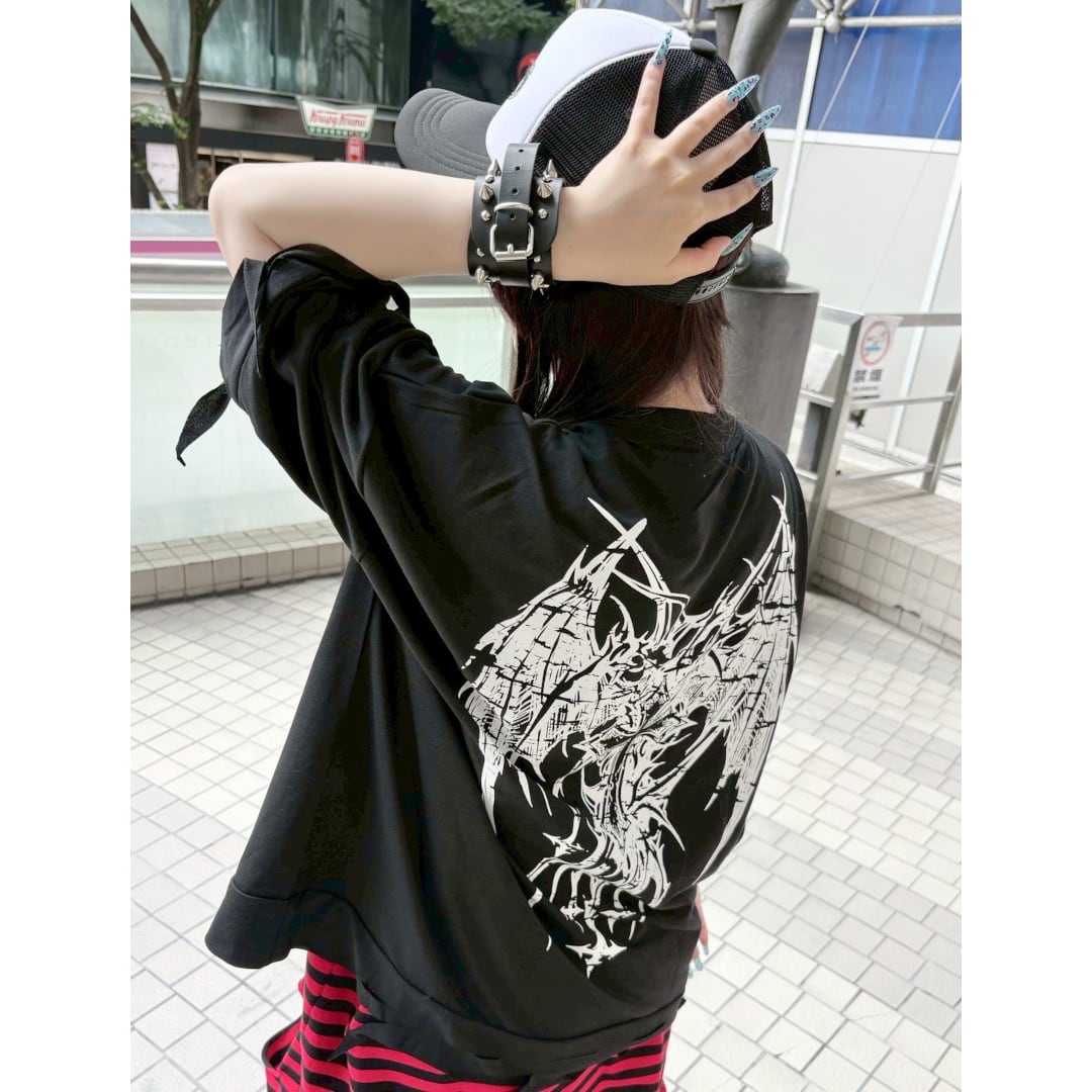 デスクロスダメージTシャツ | VOLCAN&APHRODITE 公式通販