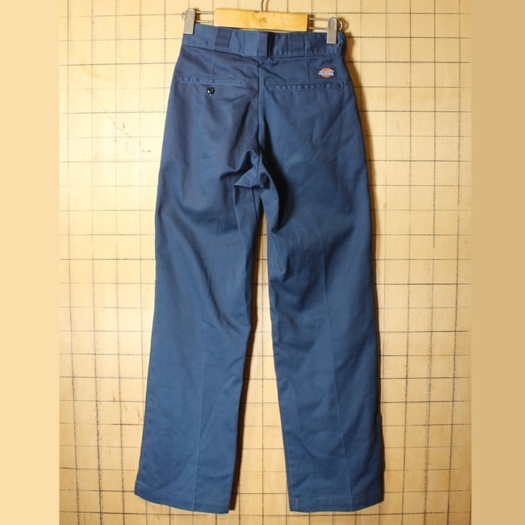 80s 90s USA製 Dickies ディッキーズ 874 ワーク パンツ ネイビー