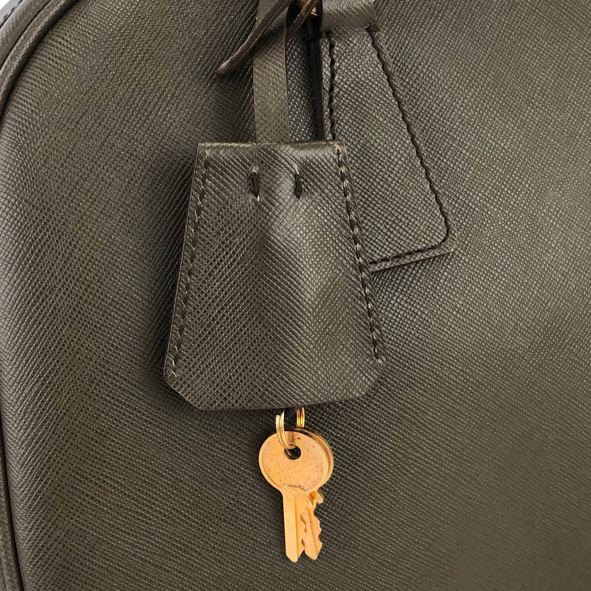 PRADA プラダ トライアングルロゴ レザー ミニボストン ハンドバッグ