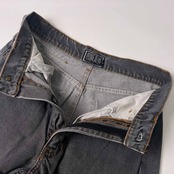 80s~90s イタリア製 FERRE JEANS フェレジーンズ デニムパンツ ジーンズ 30/グレー系 メンズ
