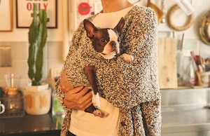 SNOW MELANGE KNIT CARDIGAN