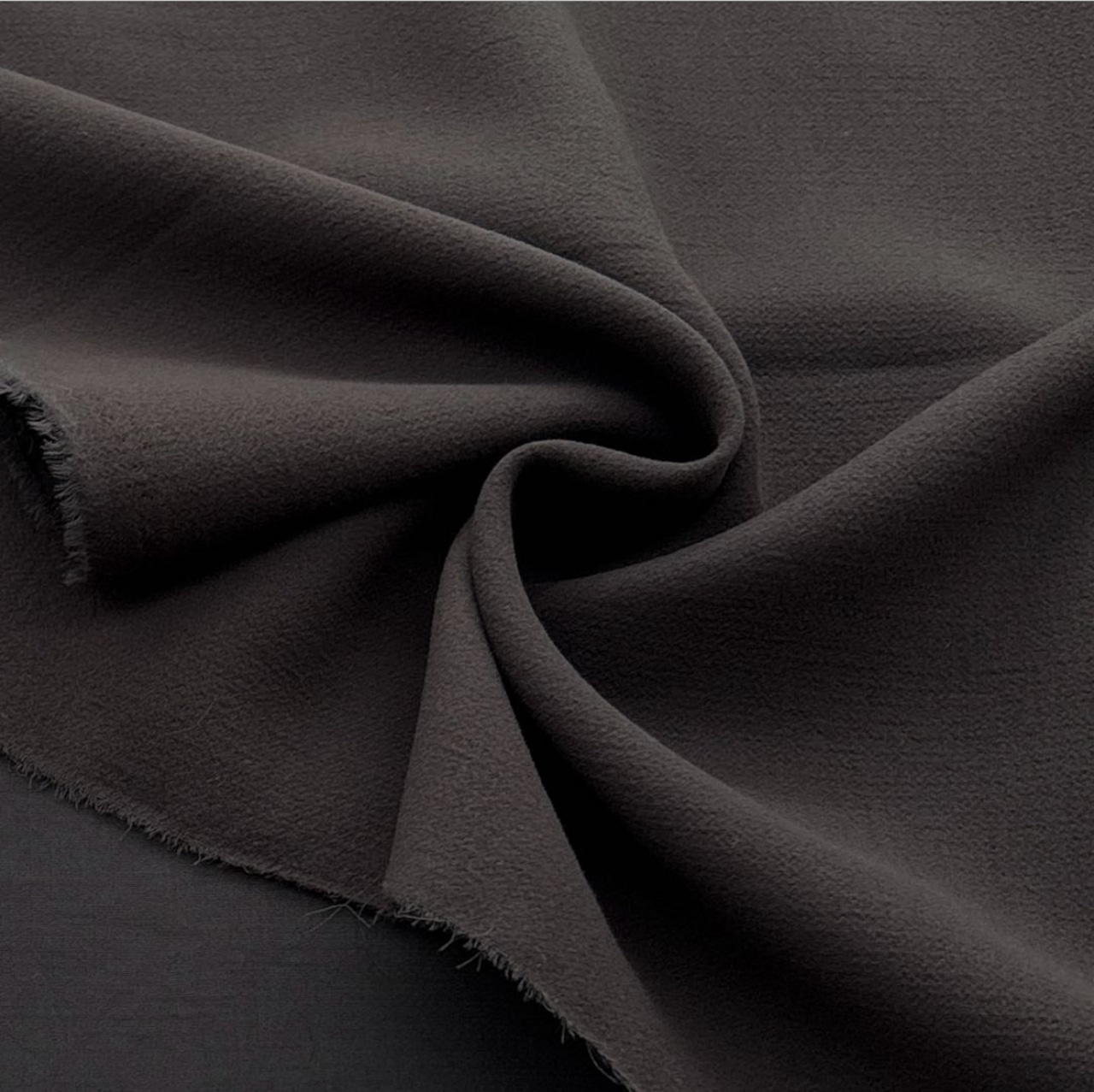 ★TB662◆3m◆ポリエステル100%表面弱毛羽立ち生地◆スモークブラック