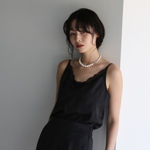 sereine lace camisole / black