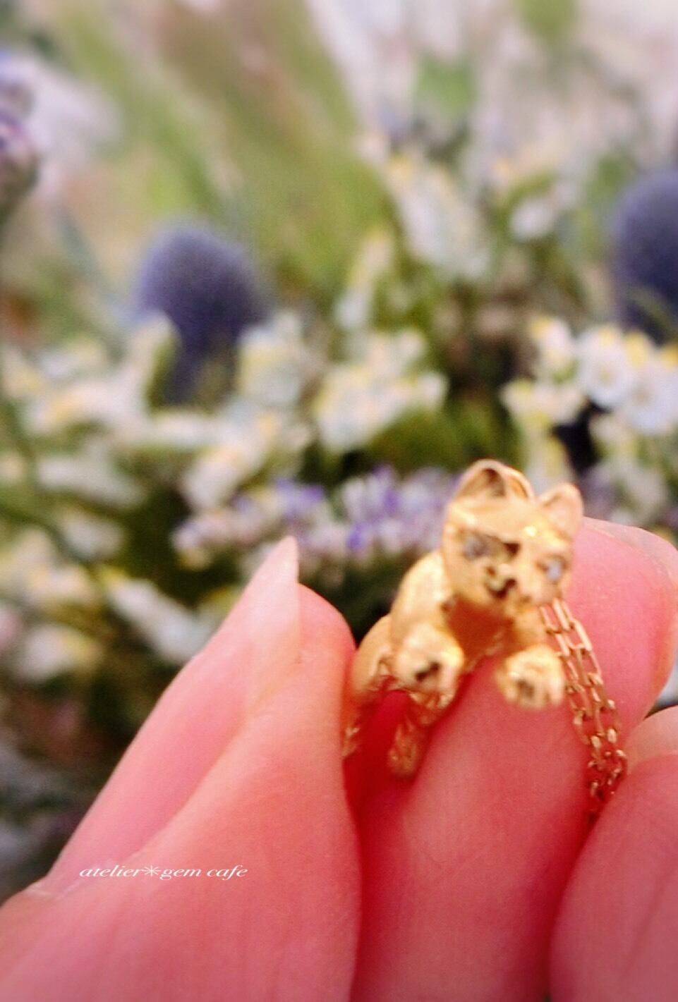 ニャンsK18(ゴールド)ネックレス