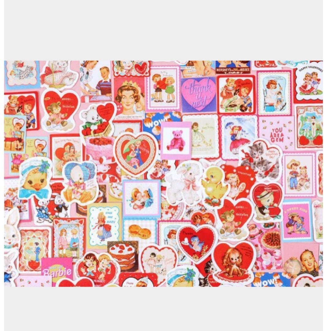 レトロかわいいフレークシール | select momo˚✧紙もの癒し店✧。