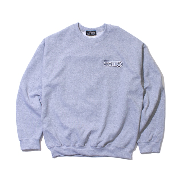 HELLO CREWNECK SWEAT #T.GREY