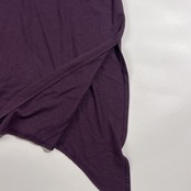 M2 sensounico センソユニコ 変形 アシンメトリー チュニック丈 レーヨン混 半袖 シャツ カットソー  9/パープル系 レディース